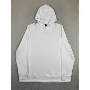 Lululemon Hoodie Mens 2XL White Shift Stitch Textured Waffle Knit Pullover